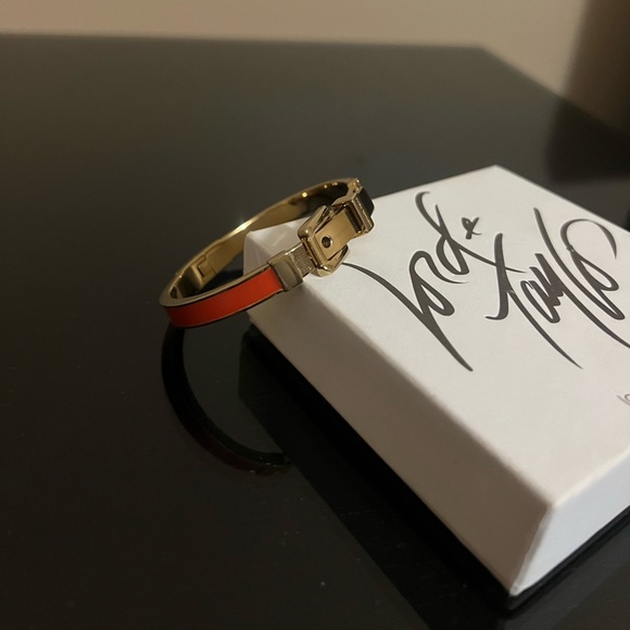Michael Kors Gold and Orange Buckle Bracelet - Picture 2 of 3